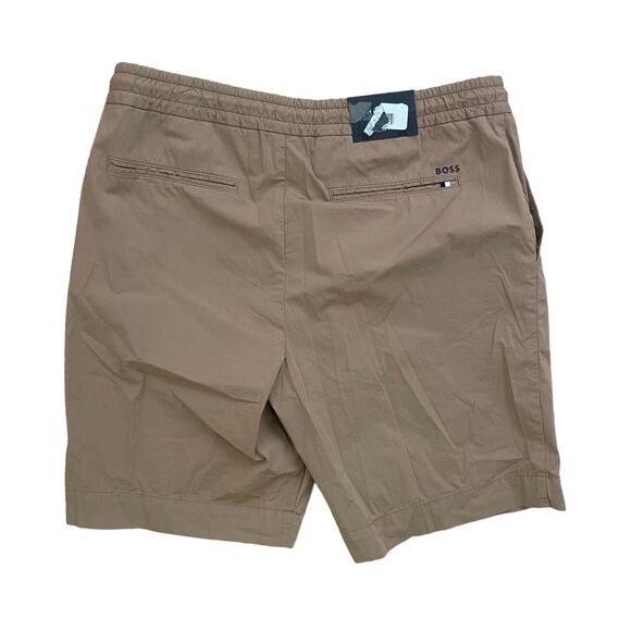 Hugo Boss BANKS STRETCH COTTON SHORTS IN MEDIUM BEIGE Men’s size 30 - Picture 6 of 8